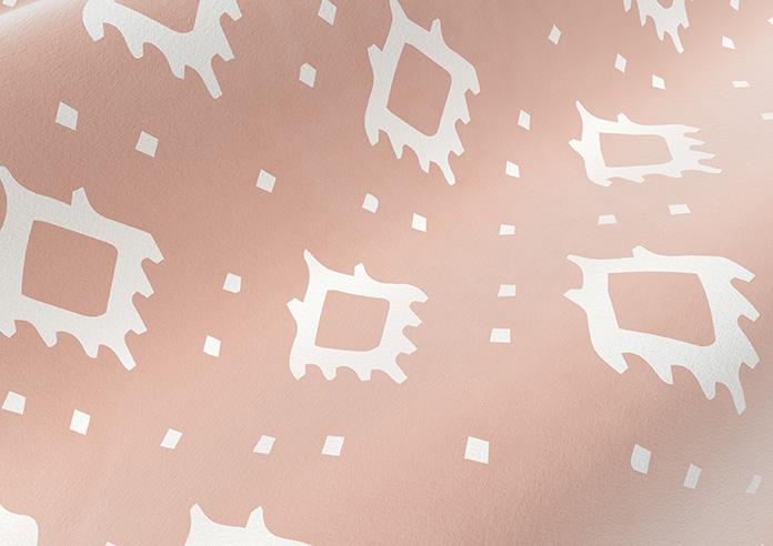 Huaraz Velvet, Peach - Roman Blind - Image 4